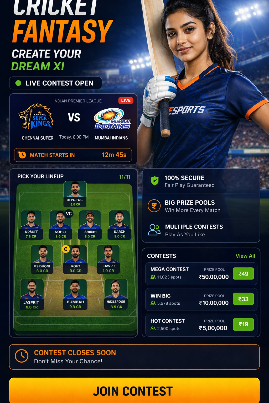 Come Cricket Club cricket matchday visual