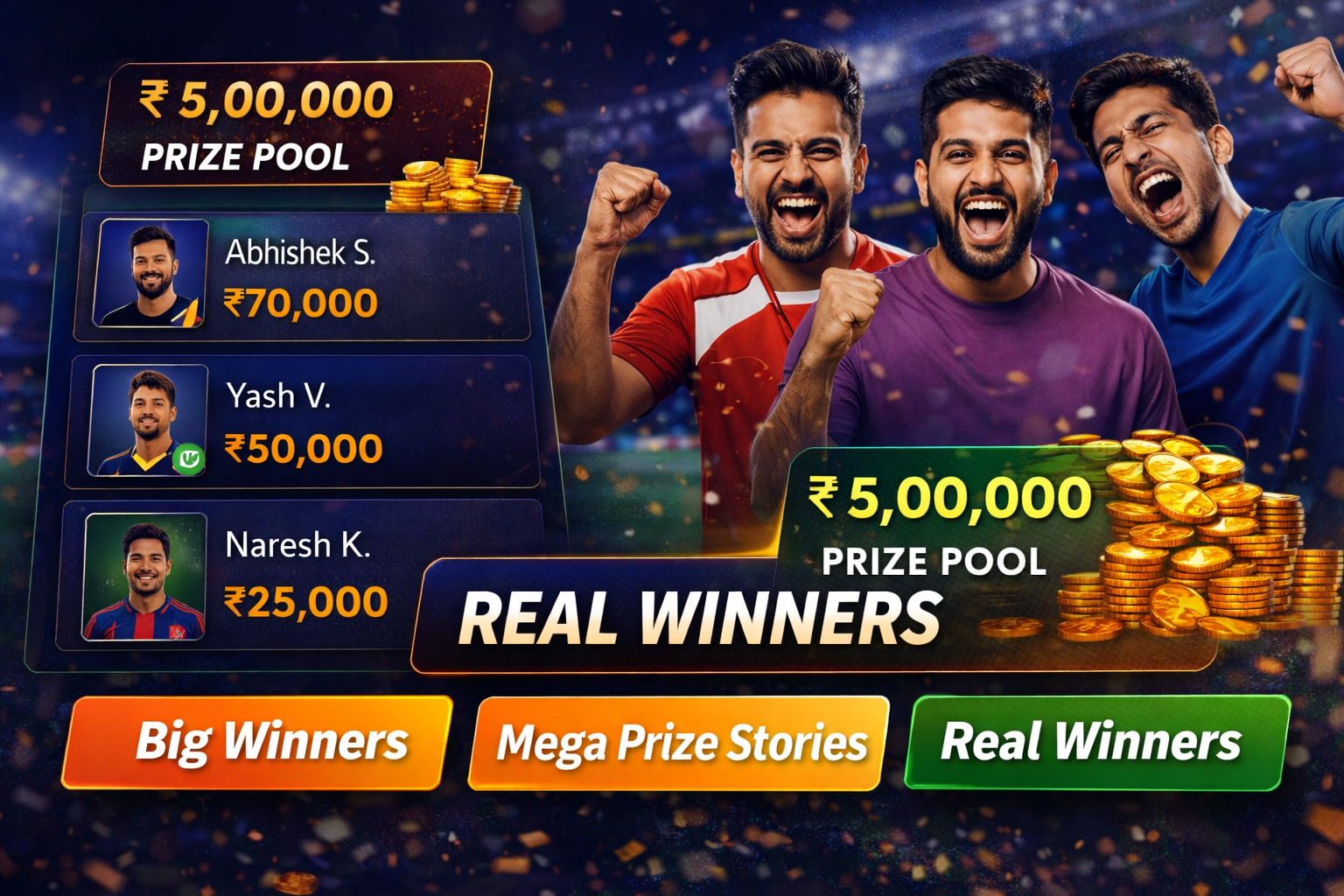 Come Cricket Club fantasy cricket result notes